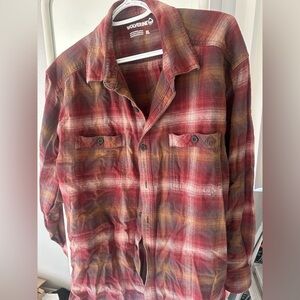 Wolverine Burgundy Plaid Shirt set of 2